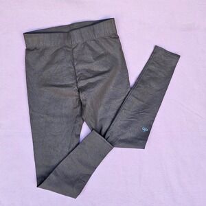 ALO Yoga High Waist Shiny Vapor Legging Athletic Brown Womens Activewear Size L